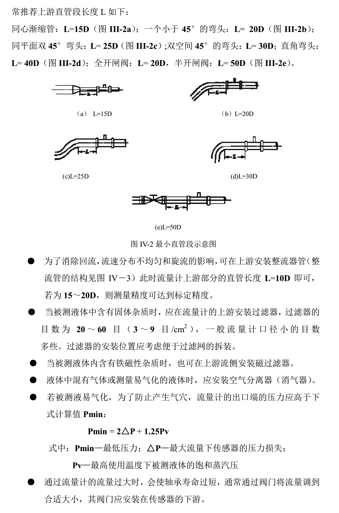 有机溶剂用涡轮流量计管道安装2